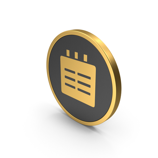 Gold Icon Calendar PNG Images & PSDs for Download | PixelSquid - S113017762