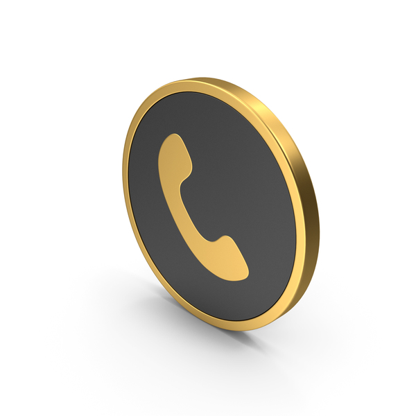 Gold Icon Phone PNG Images & PSDs for Download | PixelSquid - S11273771E