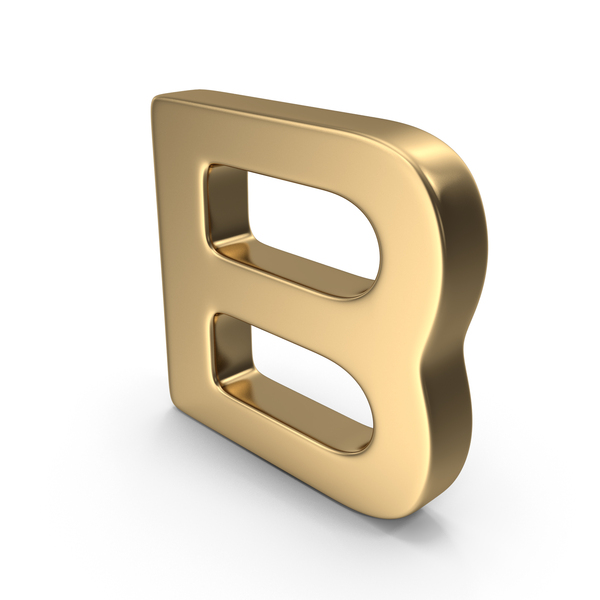 Gold Letter B PNG Images & PSDs For Download | PixelSquid - S117493970