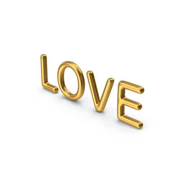 Gold Love Sign PNG Images & PSDs for Download PixelSquid S117427959