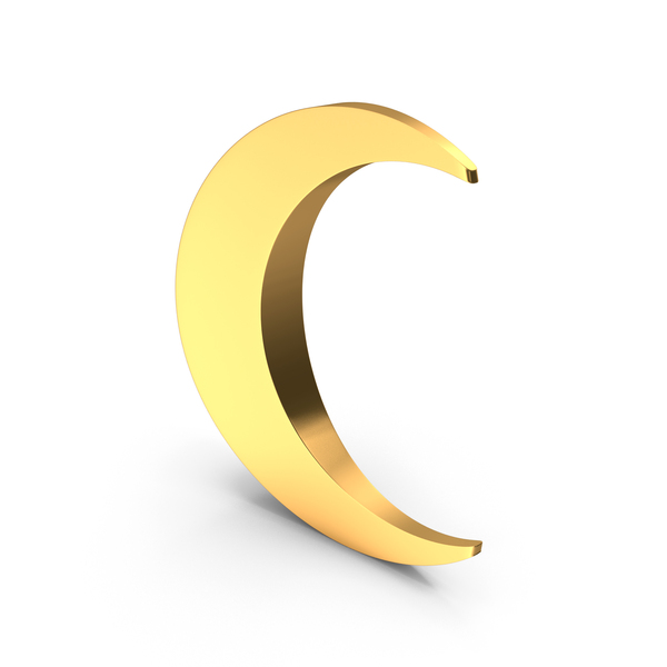 Moon Outline Icon Gold PNG Images & PSDs for Download