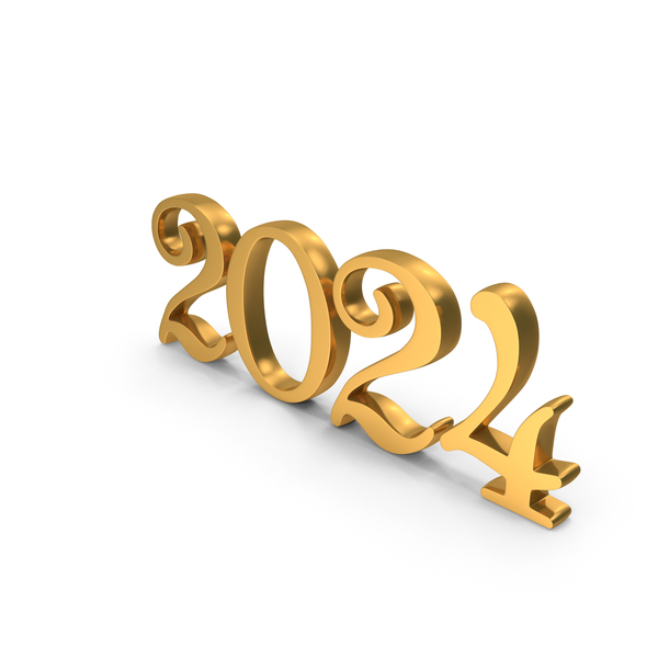 Gold New Year 2024 Icon PNG Images & PSDs for Download PixelSquid