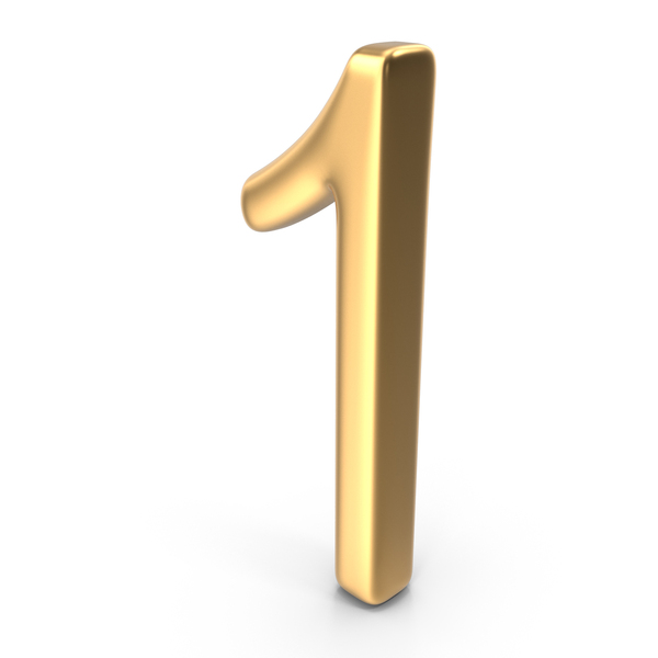 Gold Number 1 Png Images & Psds For Download 