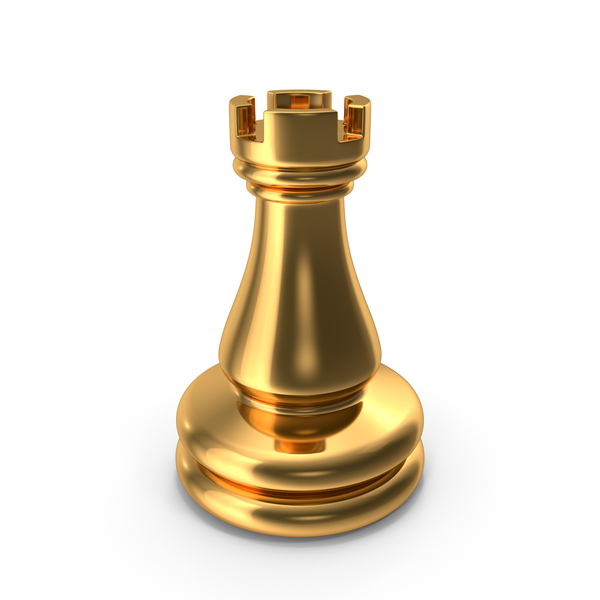 Gold Chess Rook Piece PNG Images & PSDs for Download