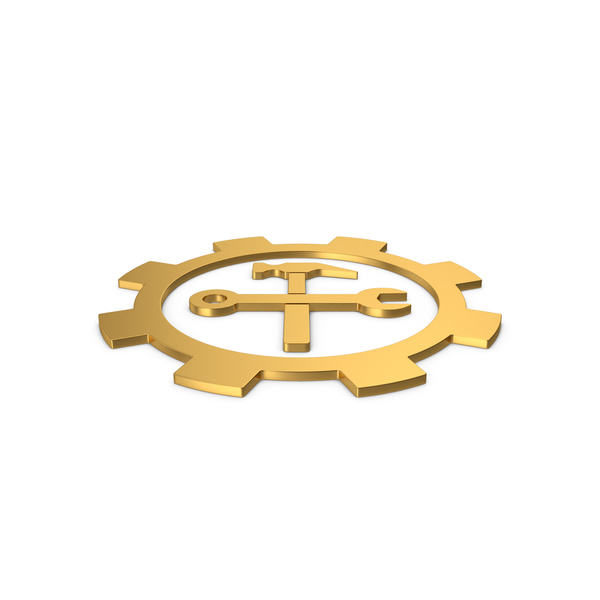 Gold Hammer Maintenance Repair Icon PNG Images & PSDs for Download