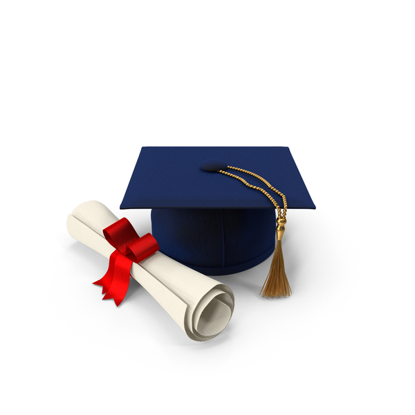 graduation cap and diploma png