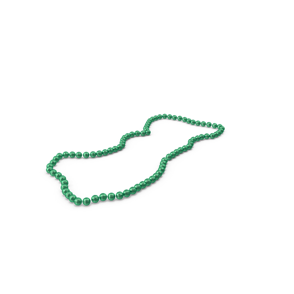 Mardi Gras Beads Green 1ct