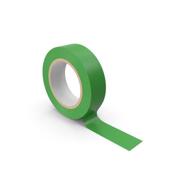 adhesive tape painter tape green tape masking tape realistic png isolated  on transparent background asset for graphic design Stock Illustration