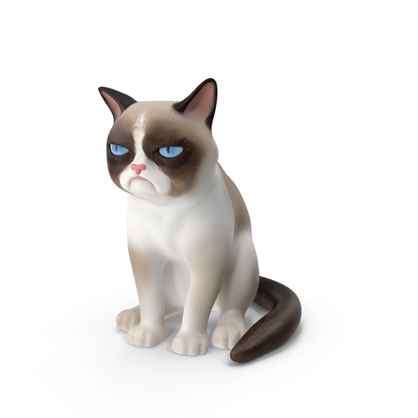 Angry cat meme 3D model 3D printable