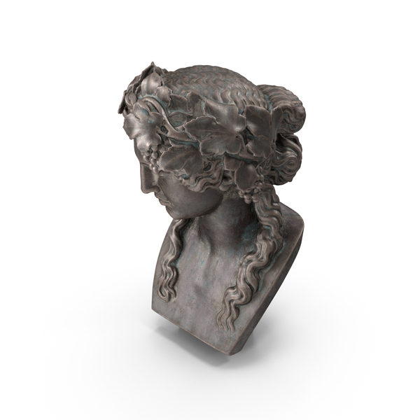 Head Of Bacchus Bronze Outdoor Bust Png Images & Psds For Download 