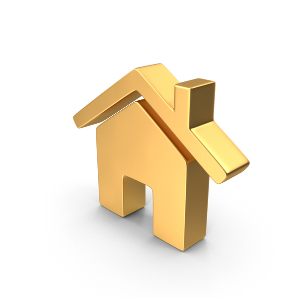 House Icon Gold PNG Images & PSDs for Download | PixelSquid - S120870052