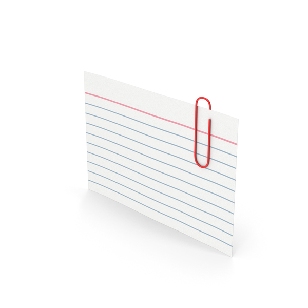 Index Card With Paper Clip Png Images & Psds For Download 