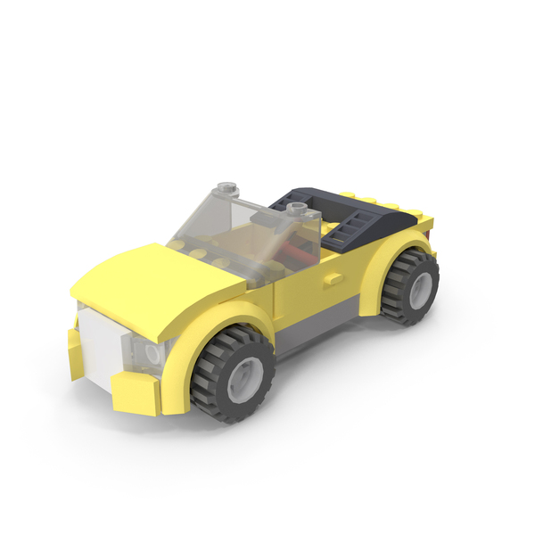 Lego Yellow Car Set 8404 PNG Images PSDs for Download