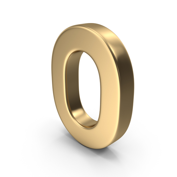 the letter o in gold