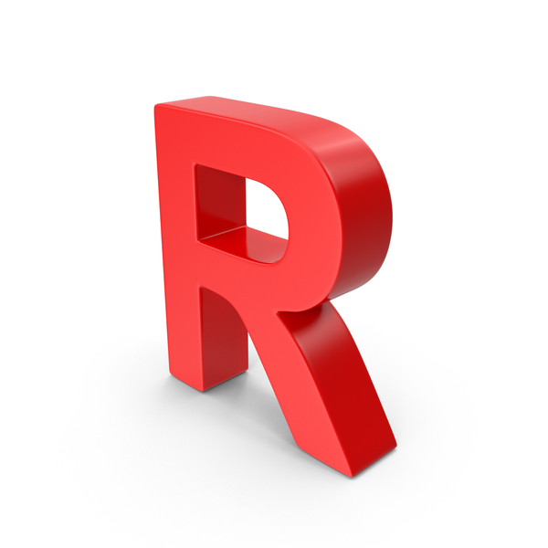 the letter r in red