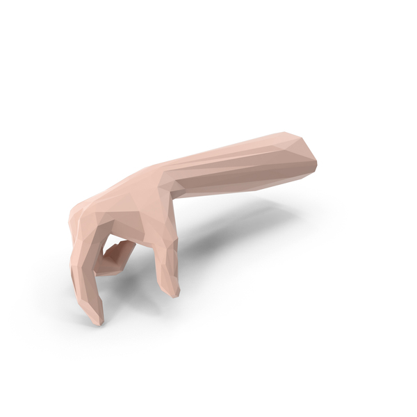 low poly hand blender