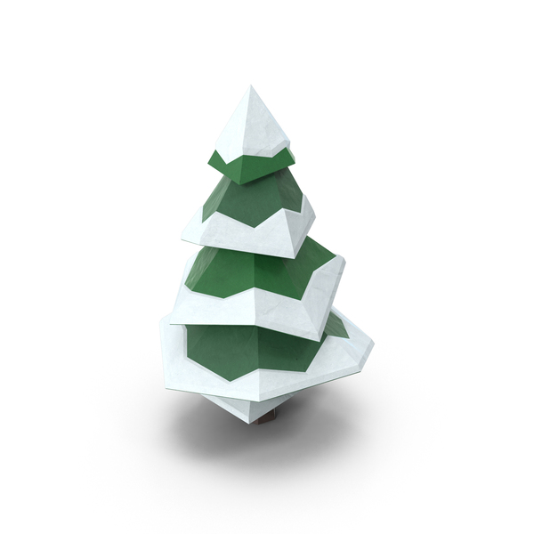 Low Poly Snowy Pine PNG Images & PSDs for Download | PixelSquid