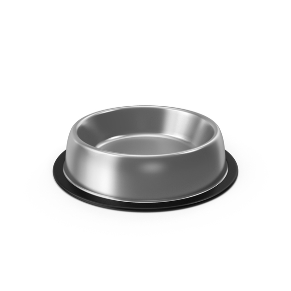 Dog Food In A Stainless Steel Bowl Stock Photo - Download Image