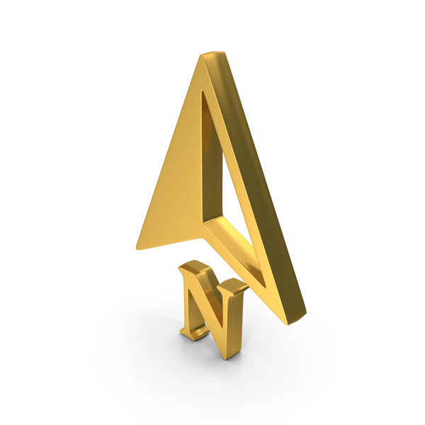 North Arrow Direction Pointer Symbol Metallic PNG Images & PSDs for