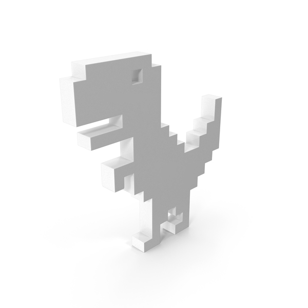 The google chrome no internet-dinosaur 3d model. Free download.