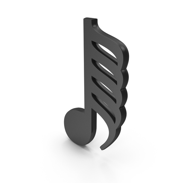 One Hundred Twenty Eighth Note Symbol Icon Black PNG Images & PSDs for