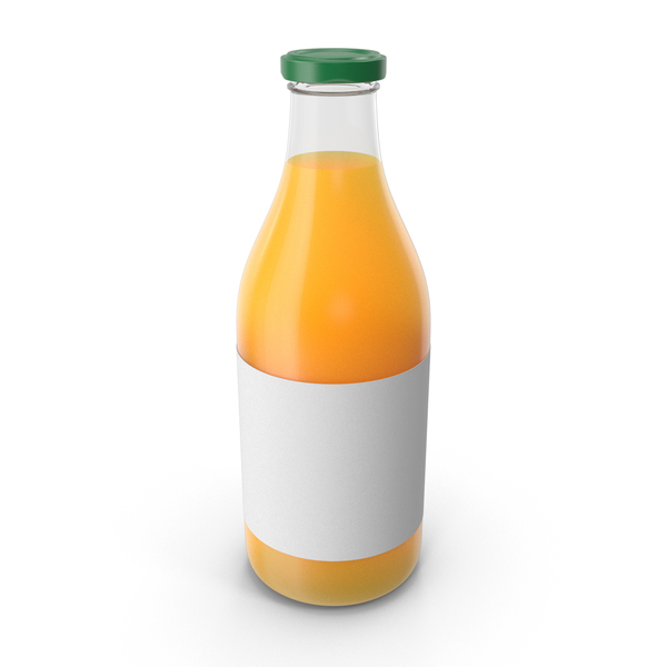 Orange Smoothie Bottle Mockup - Free Download Images High Quality PNG, JPG