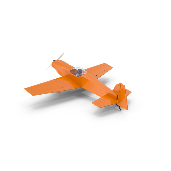 Orange Toy Sport Plane PNG Images 