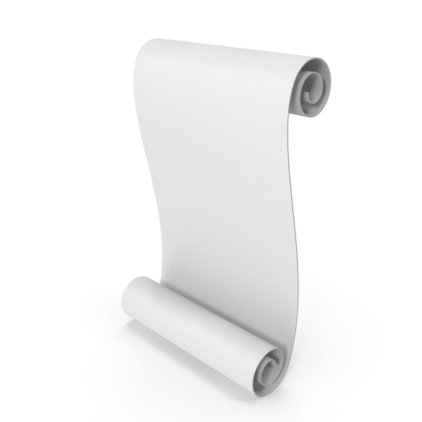 white paper scroll png