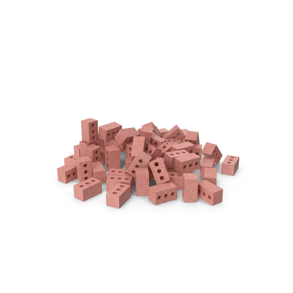 pile of red bricks