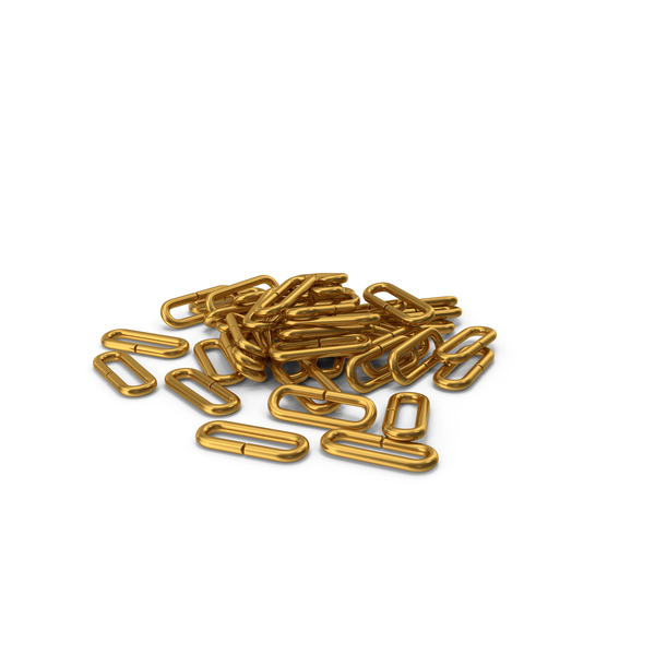 gold chains pile
