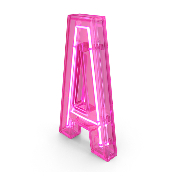 Pink Neon Letter A PNG Images PSDs For Download PixelSquid S118044918