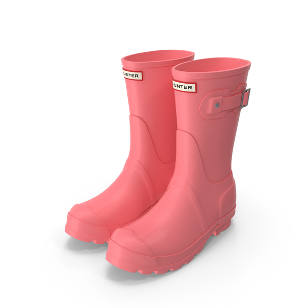 Pink short shop rain boots