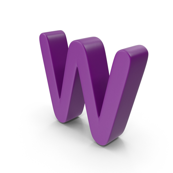 Purple Letter W PNG Images & PSDs for Download | PixelSquid - S11136477C