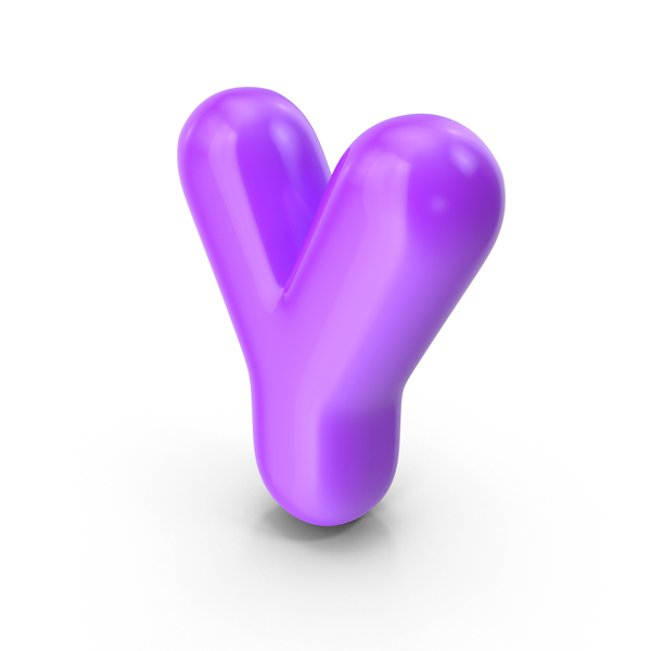 Purple Toon Balloon Letter Y PNG Images & PSDs for Download