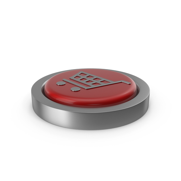 Red Push Button with Shopping Cart Symbol PNG Images &amp; PSDs for 