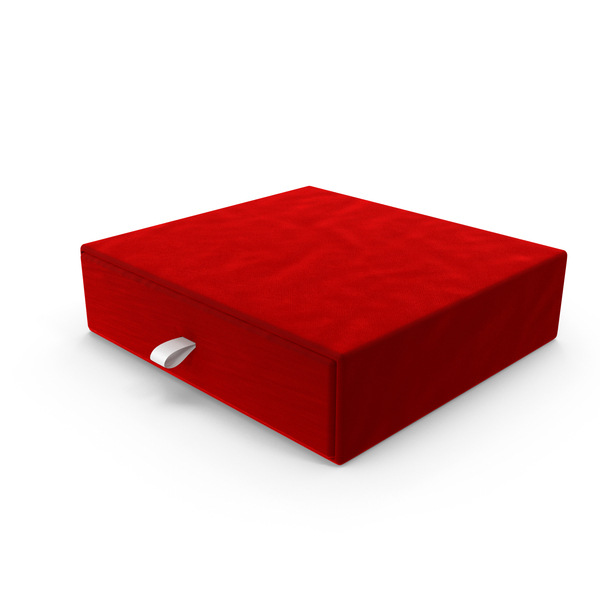 Red velvet jewellery case