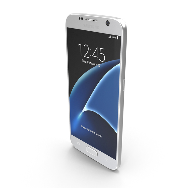 Samsung Galaxy S7 White Pearl With SD SIM Card Tray PNG Images PSDs