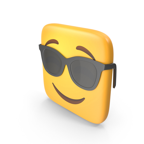 Smiling Face With Sunglasses Square Emoji Png Images And Psds For Download Pixelsquid S119335316 1521