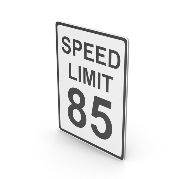 Speed Limit 85 Road Sign PNG Images PSDs For Download PixelSquid 