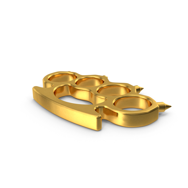 Spiked Golden Brass Knuckles PNG Images & PSDs for Download