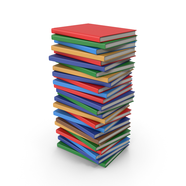 tall stack of books clipart free