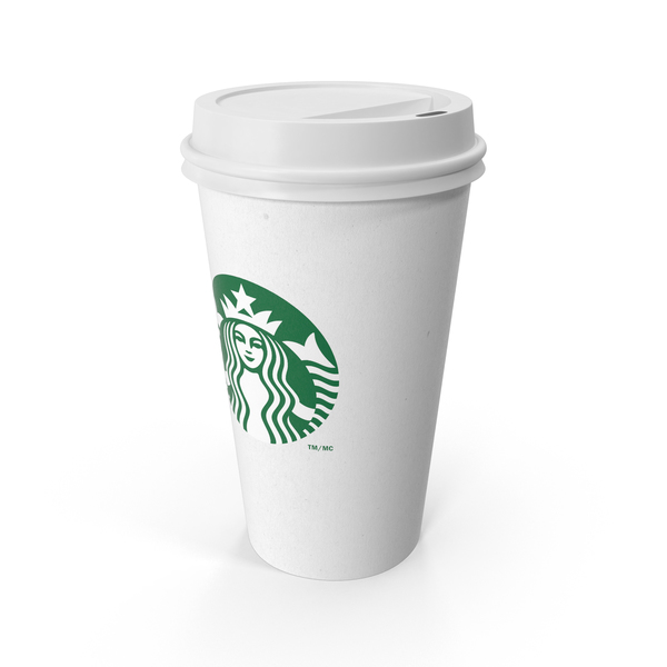 White Starbucks Paper Coffee Cup With Holder PNG Images & PSDs for