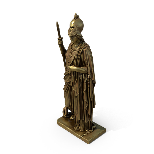 Statue Goddess Athena Bronze Png Images Psds For Download