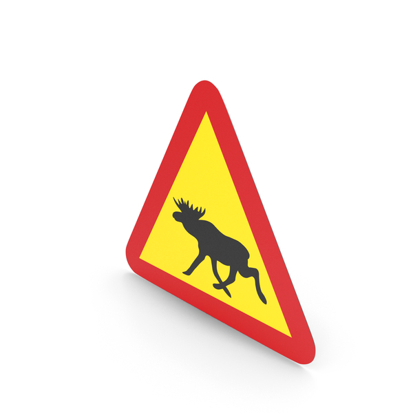 swedish moose crossing sign