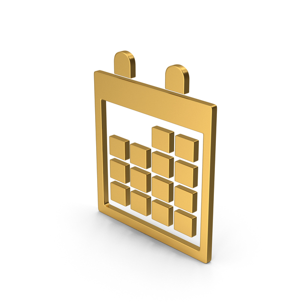 Symbol Calendar Gold PNG Images & PSDs for Download | PixelSquid -  S11545441A