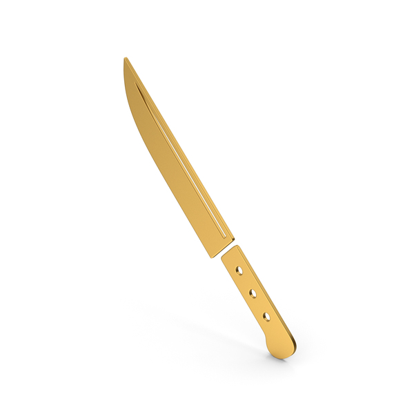 Symbol Knife Gold PNG Images & PSDs for Download | PixelSquid - S115799680