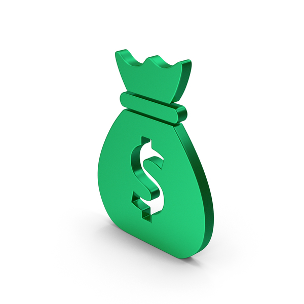 Symbol Money Bag Green Metallic PNG Images & PSDs for Download | PixelSquid  - S11543797D
