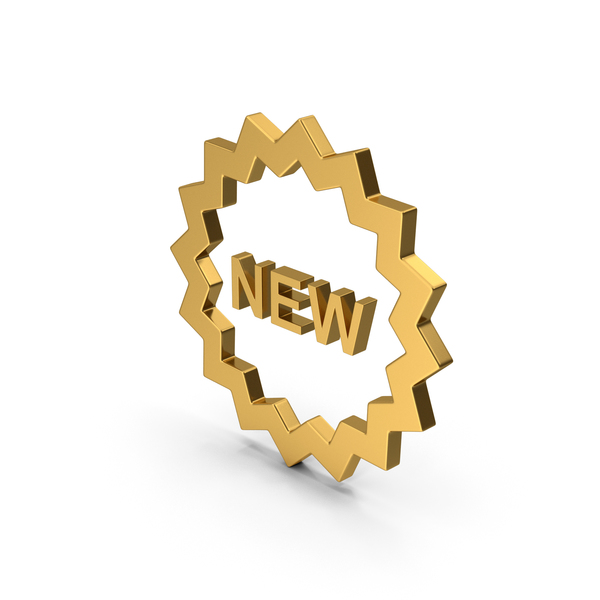Gold New Symbol PNG Images & PSDs for Download