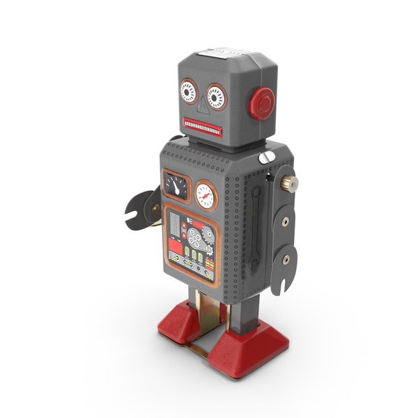 Vintage Tin Robot Toy PNG Images