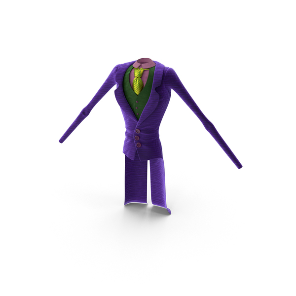 Toon Joker Suit PNG Images & PSDs for Download | PixelSquid - S112741198